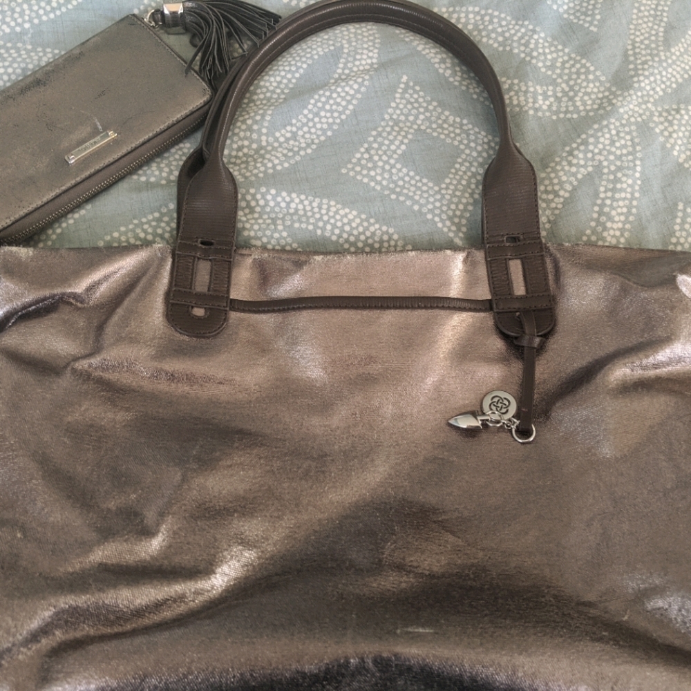 Stella & Dot tote and matching wallet